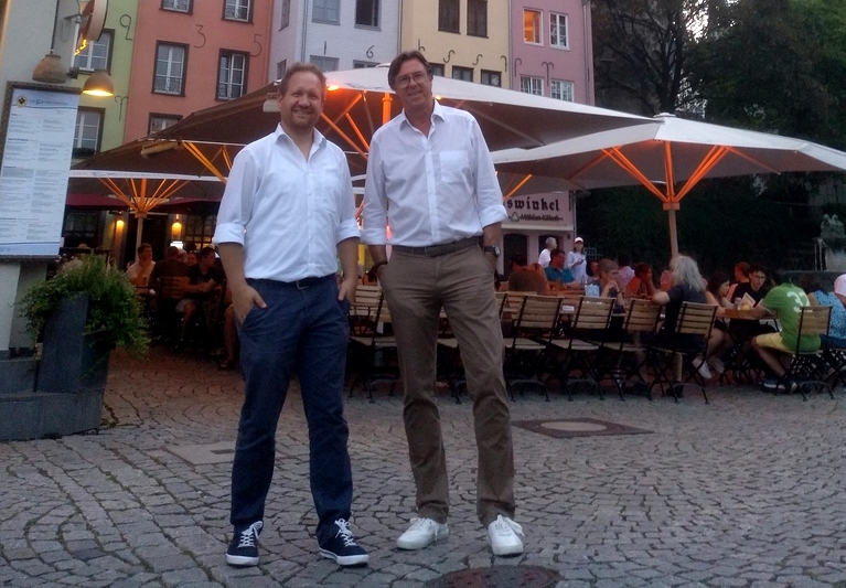 Tobias Uding und Frank Weinert in Köln am Rhein